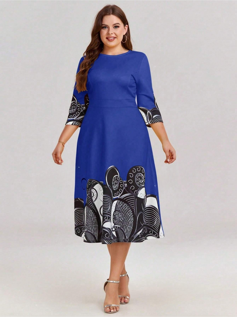 Сукня міді осіння жіноча SHEIN GD-00093577 0XL Синя від Rozetka на платформі USKIDKA Акція на Сукня міді осіння жіноча SHEIN GD-00093577 0XL Синя від Rozetka