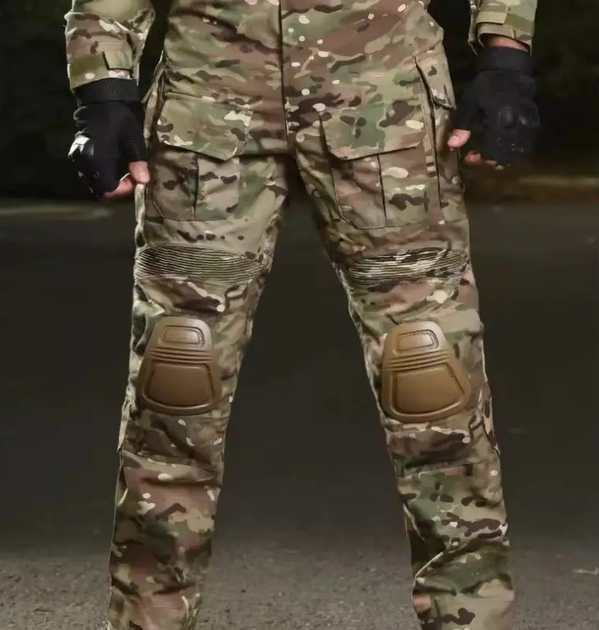 Боевые тактические штани G3 Tactical Pants Multicam с наколенниками KT6008406 размер L - изображение 1