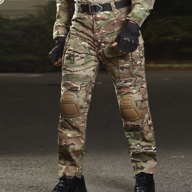 Бойові тактичні штані G3 Tactical Pants Multicam з наколінниками KT6008406 розмір L - зображення 2