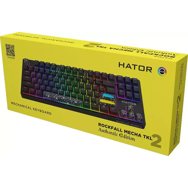 Клавиатура Hator Rockfall 2 Mecha TKL Authentic Edition Black (HTK-530) [104833] - изображение 6