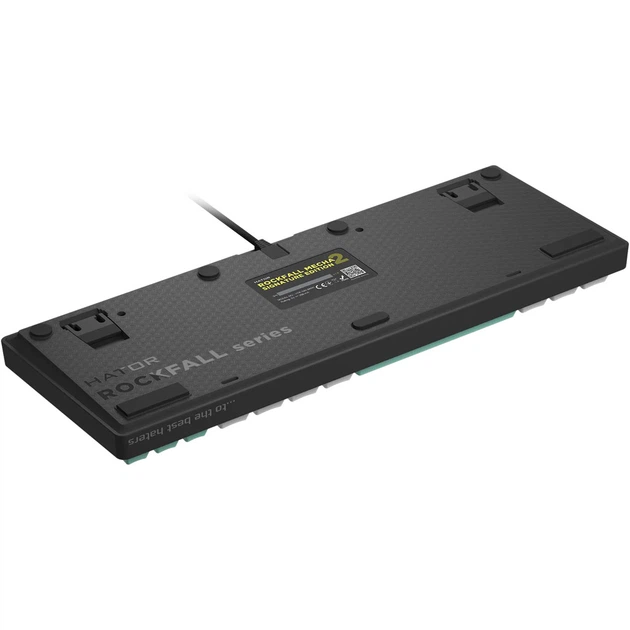 Клавіатура Hator Rockfall 2 Mecha Signature Edition USB Black/Mint/White (HTK-520-BMW) [103449] - зображення 5