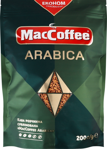 Акція на Кава MacCoffee Arabica Дой-Пак 200 г від Rozetka