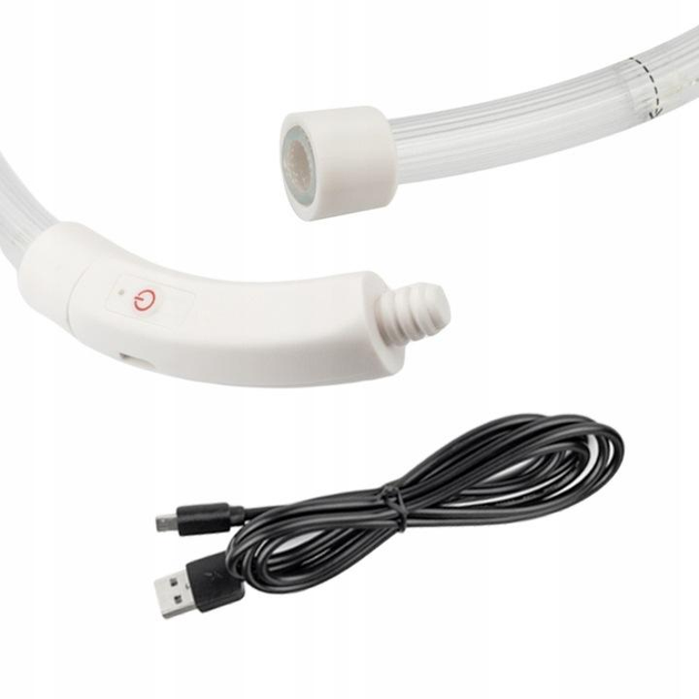 Светодиодный влагостойкий ошейник для собак USB (30см) - Фото 3 Светодиодный влагостойкий ошейник для собак USB (30см) - изображение 3