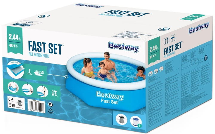 Розширювальний басейн Bestway 244 x 61 см (6941607310014) - зображення 1