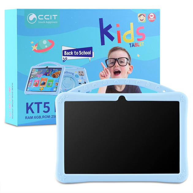 Планшет детский CCIT KT5 MAX развивающий с защитой для глаз чехлом и ...