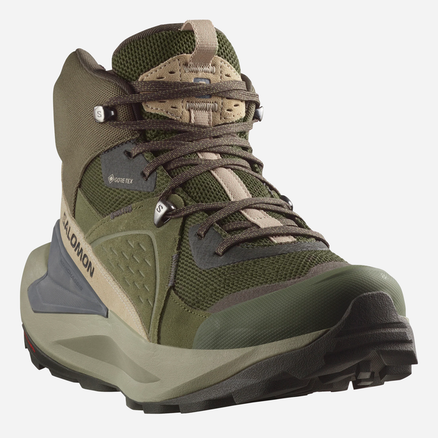 Мужские ботинки для треккинга с Gore-Tex Salomon Elixir Mid Gtx L47697800 41.5 (8US/7.5UK) 26 см Зеленые (195751721929) 