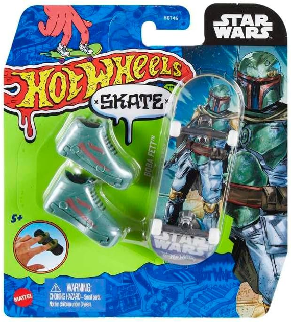 Міні скейтборд Hot Wheels Star Wars Boba Fett (0194735139972) - зображення 1