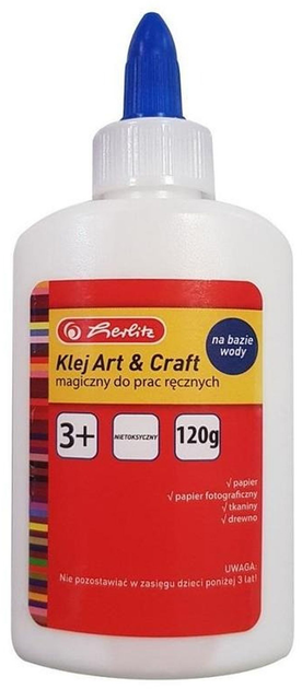 Zestaw klejów w płynie Herlitz Art & Craft 120 g 12 szt (6423967024195) - obraz 1