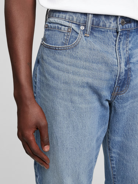 Джинси Regular fit чоловічі GAP 709159-00 W34L34 Блакитні (1200056566515) - зображення 4