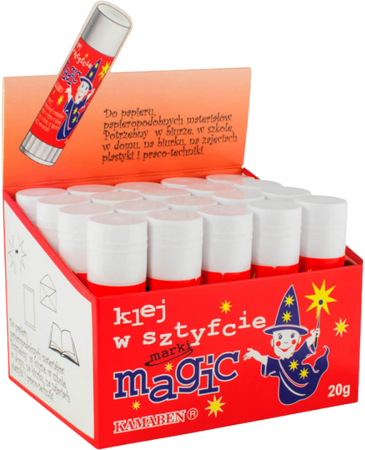 Zestaw klejów-ołówków Kamaben Magic 20 g 20 szt (5906092000087) - obraz 1