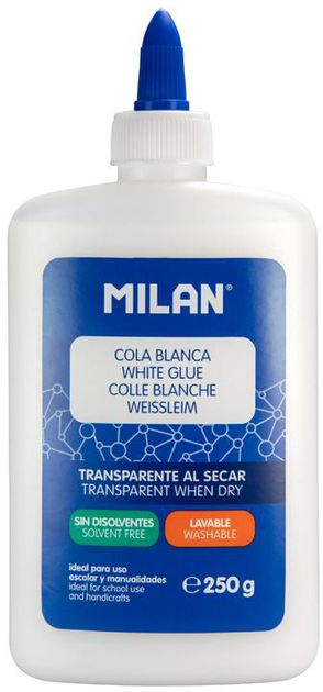 Zestaw klejów w płynie Milan Cola Blanca 250 g 6 szt (8411574095194) - obraz 2