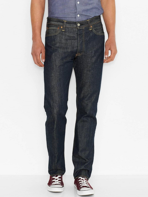 Jeansy regular fit męskie Levi's 501 Original 00501-0162 30-32 Granatowe (5412130541417) - obraz 1