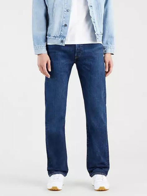 Jeansy regular fit męskie Levi's 501 Original 00501-3199 31-34 Granatowe (5400970332043) - obraz 1