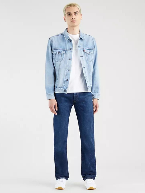 Jeansy regular fit męskie Levi's 501 Original 00501-3199 33-36 Granatowe (5400970332111) - obraz 3