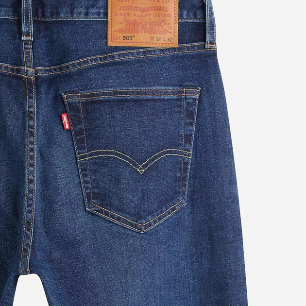 Джинси Regular fit чоловічі Levi's 501 Original 00501-3199 36-34 Темно-сині (5400970332180) - зображення 9