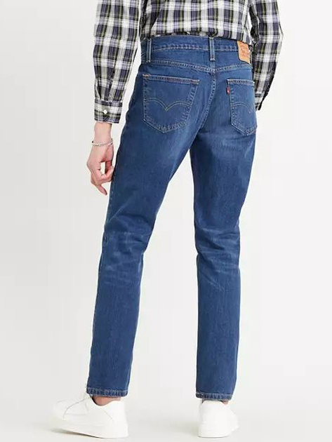 Jeansy slim fit męskie Levi's 511 Slim 04511-1163 34-34 Granatowe (5415153940878) - obraz 2