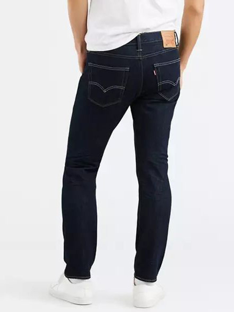 Jeansy regular fit męskie Levi's 502 Taper 29507-0181 33-34 Granatowe (5400599119902) - obraz 2