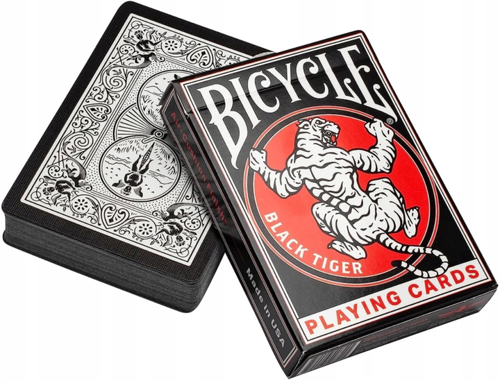 Карти Bicycle Black Tiger Revival Edition 52 штуки (0850006548545) - зображення 1