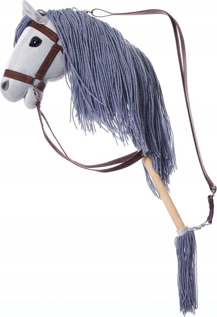 Koń na kiju Tootiny Hobby Horse HoppiHorse A3 w szarym kolorze (5907630902030) - obraz 5