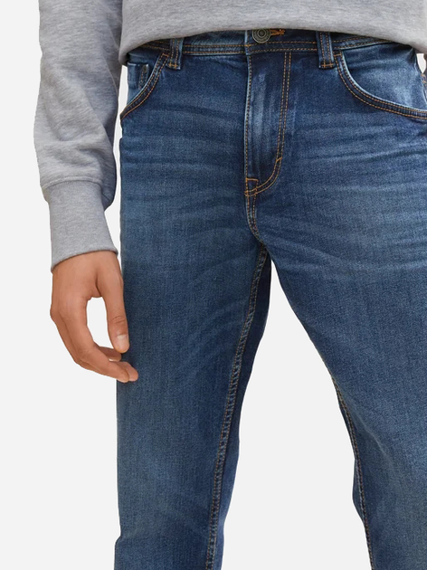 Jeansy slim fit męskie Tom Tailor 1007858 34-32 Niebieskie (4067672410212) - obraz 4
