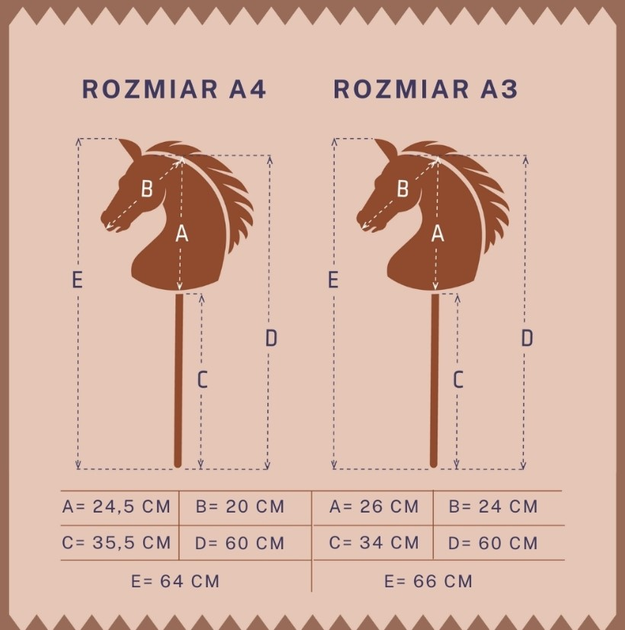 Koń na kiju Tootiny Hobby Horse HoppiHorse A4 Szary (5907630902061) - obraz 6