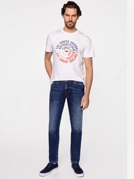 Jeansy slim fit męskie Lee Cooper DENZEL-2287 32-34 Granatowe (5904347399047) - obraz 3