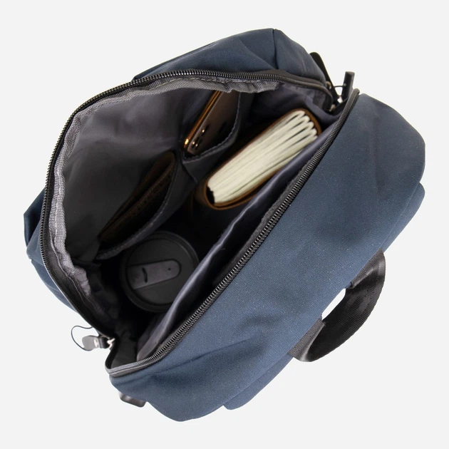 Рюкзак мужской тканевый вмещает формат А4 Vintage leather-20625