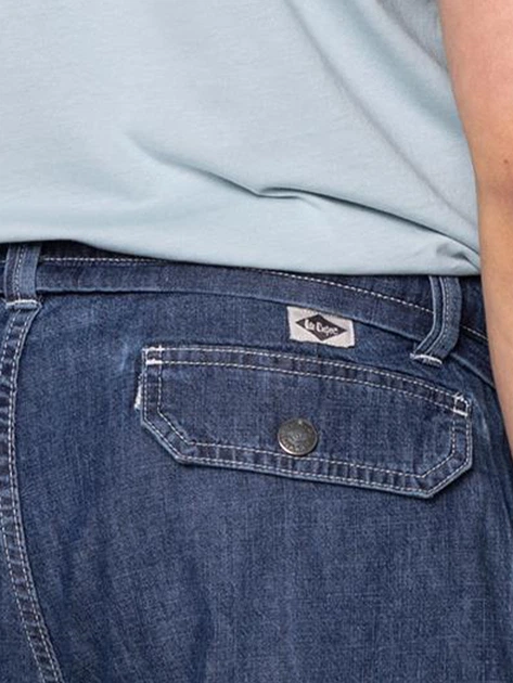 Krótkie spodenki męskie jeansowe Lee Cooper RILF-7633 40 Granatowe (5904347398446) - obraz 4