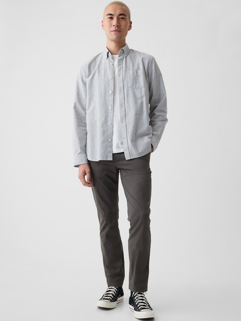 Штани чоловічі GAP 472760-03 W36L32 Темно-сірі (1200040911918) - зображення 4