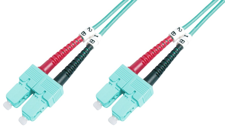 Patchcord optyczny Digitus Professional SC/UPC-SC/UPC 50/125 OM3 duplex 5 m (DK-2522-05/3) - obraz 1