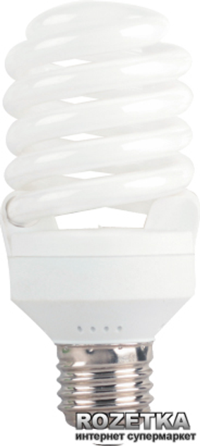 Люминесцентная лампа DeLux Т2 Full Spiral 25W (1520lm) 4100К 220V E27 ...