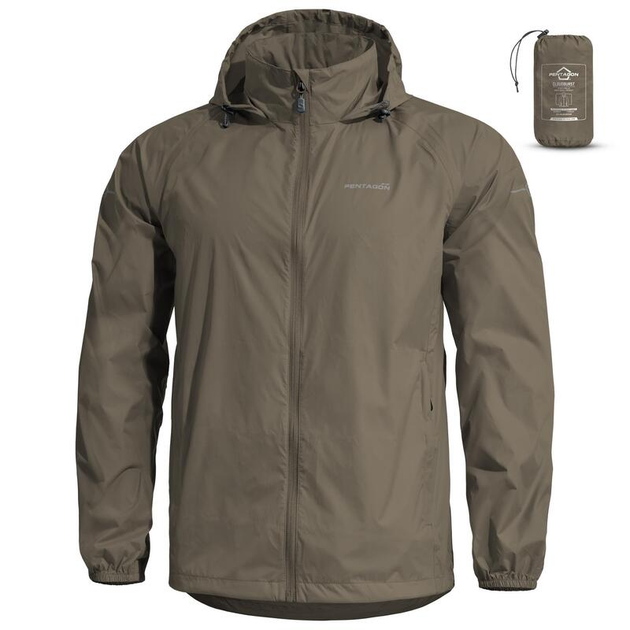 Дощова куртка Pentagon CLOUDBURST PACKABLE MENS RAIN JACKET K07019 Medium, RAL7013 (Олива) - зображення 1