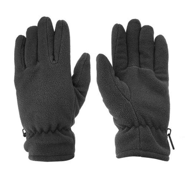 Рукавиці тактичні Mil-Tec флісові S Fingerhandschuhe Fleece Thinsulate Black (12534002-S) - изображение 2