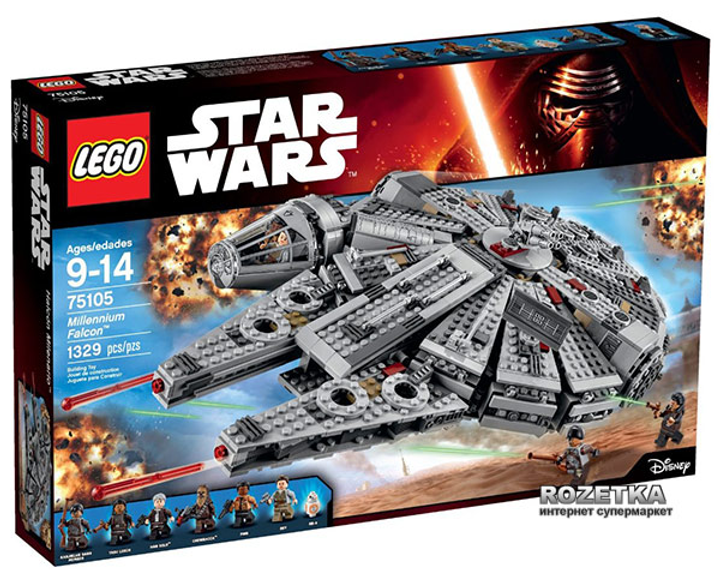 Конструктор LEGO Star Wars Тысячелетний сокол (75105) – фото, отзывы ...