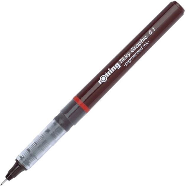 Zestaw cienkopisów Rotring Tikky Graphic 0.1 mm 12 szt Czarne (23501170814738) - obraz 1