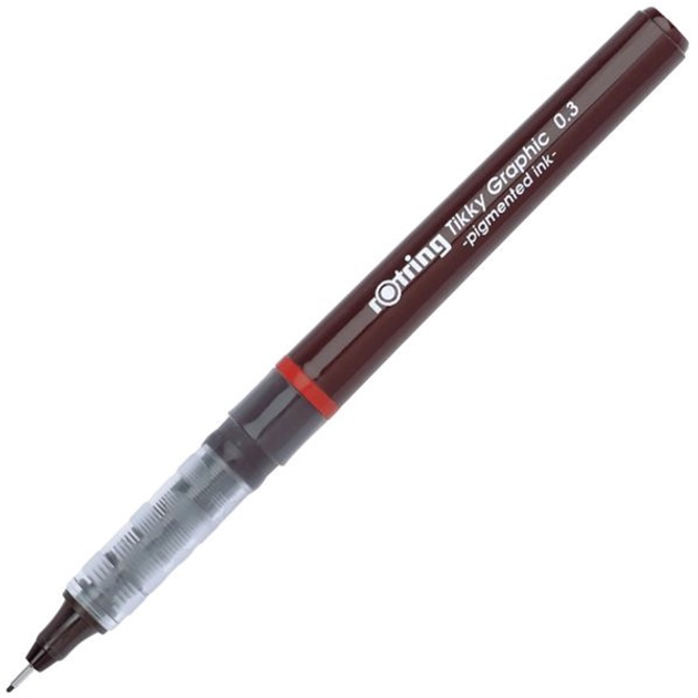 Zestaw cienkopisów Rotring Tikky Graphic 0.3 mm 12 szt Czarne (23501170814752) - obraz 1