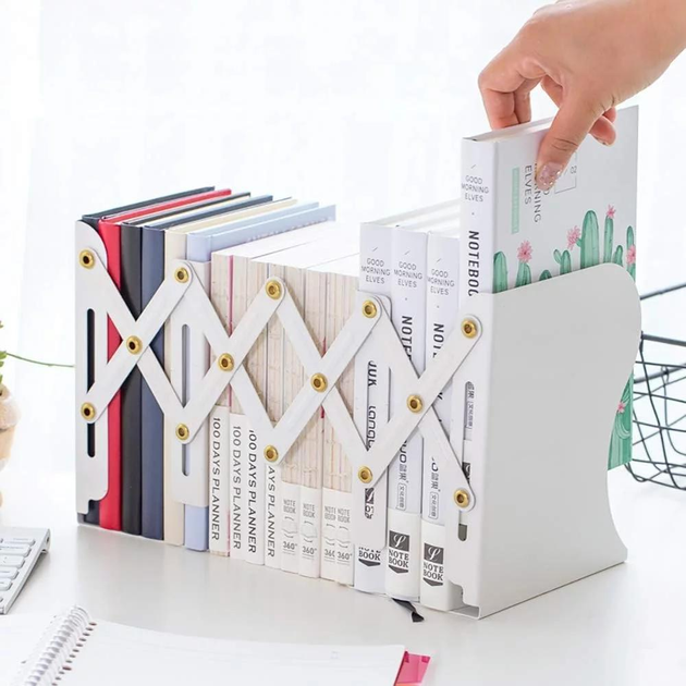 Раздвижной держатель для книг BookHolder на 3 отделения, 190х150х100 мм ...