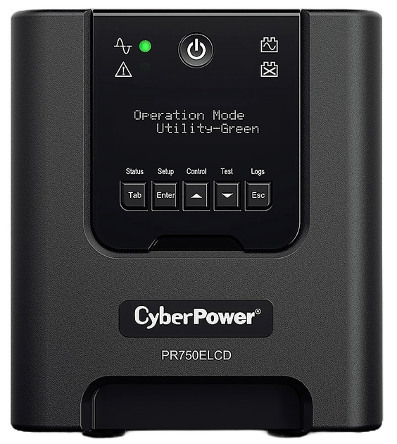 ДБЖ CyberPower Professional Tower Series PR750ELCDGR 675Вт/750ВА - зображення 1