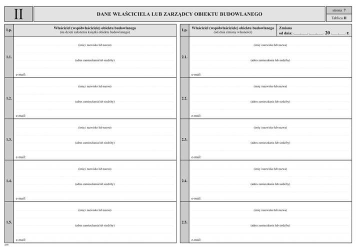 Formularze do nadruku Michalczyk i Prokop Książka Obiektu Budowlanego 604-1N A4 32 arkuszy (5903242103773) - obraz 2