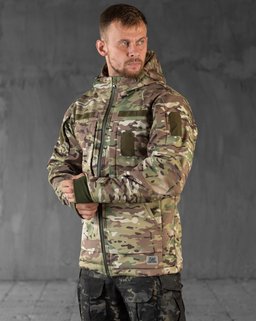 Тактична зимова куртка SoftShell 4XL мультикам (89362) - зображення 2