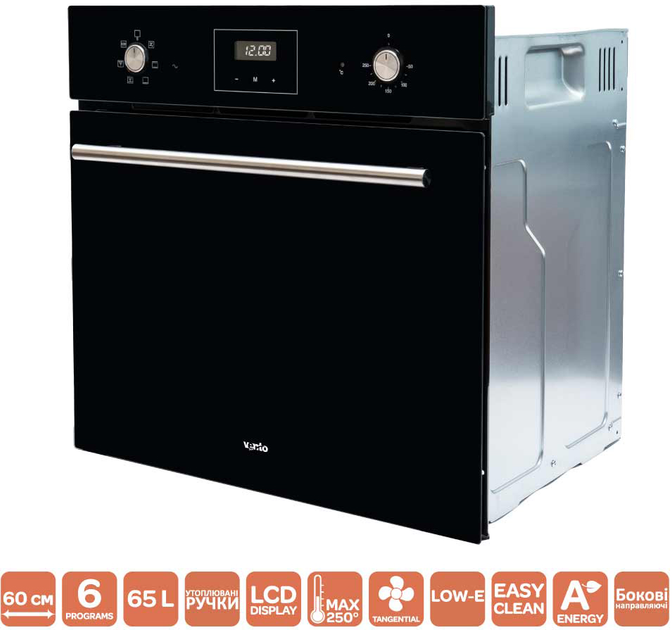 Духова шафа електрична Ventolux EO60TC-6P FBG - зображення 3