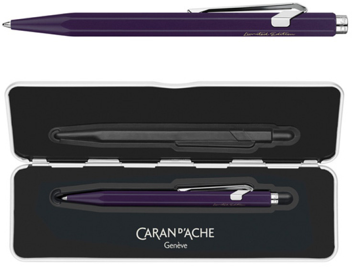 Кулькова ручка Caran d'Ache Pen 849 Dark Purple Чорна (7630002350280) - зображення 2