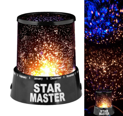 Проектор нічник зоряне небо Star Master Black - изображение 3