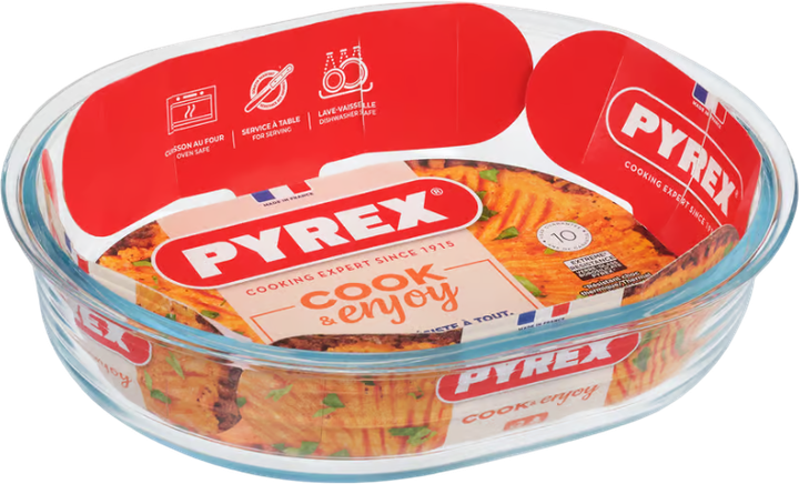 Naczynie Pyrex Cook&Enjoy żaroodporne owalne 1.5 l (3426470282284) - obraz 2