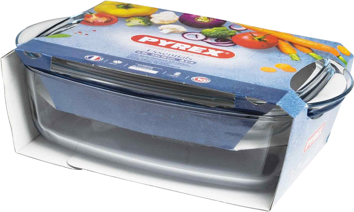 Форма Pyrex Essentials термостійка з кришкою 4.6 л (5904134113955) - зображення 4
