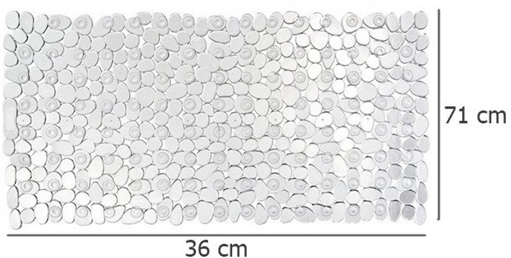 Протиковзкий килимок для ванни, душового піддону Wenko Paradise Прозорий (4008838202647) - зображення 2