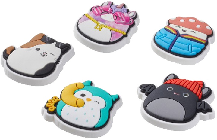 Джибітси Crocs Squishmallows 10013604 5 шт Різнокольорові (0196265717491) - зображення 2