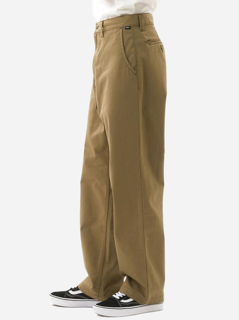 Spodnie męskie chinosy Vans Authentic Chino Loose VN0A5FJBDZ9 33 Brązowe (195437422379) - obraz 5
