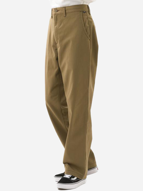 Spodnie męskie chinosy Vans Authentic Chino Loose VN0A5FJBDZ9 34.5 Brązowe (195437422812) - obraz 6