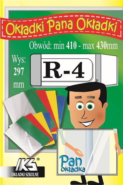 Zestaw okładek do podręczników Iks Regulowanych R4 0.12 mm 297 x 410-430 mm 50 szt (59043140007850 - obraz 1